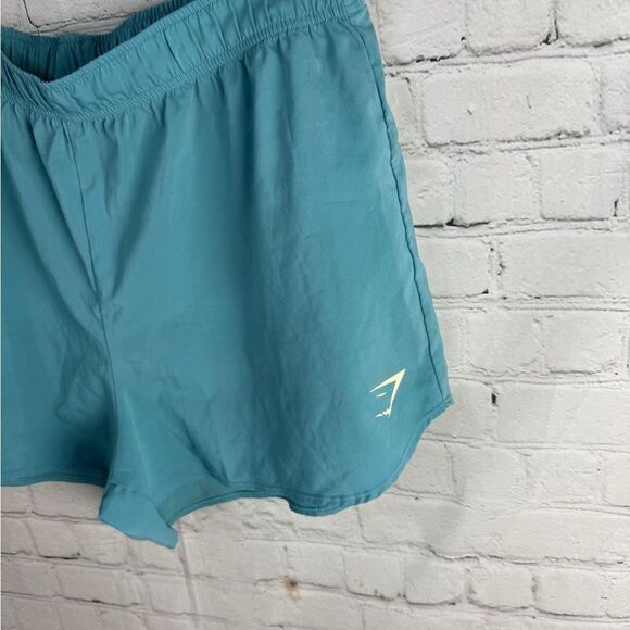 Gymshark Aqua Athletic Shorts Lightweight Elastic Waist Large - Picture 2 of 6